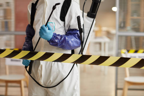 Professional Sewage Cleanup technician working in Syracuse, NY